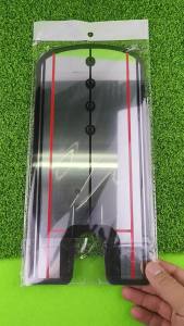 Golf Putting Alignment Mirror Portable Training Aid with 4x83mm Wooden Tees Indoor Outdoor Practice Tool to Improve Putting Accu