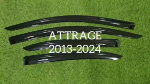 กันลม กันสาด คิ้ว ดำทึบ มิตซูบิชิ แอดทราจ ATTRAGE ใส่ร่วมกันได้ทุกปี R