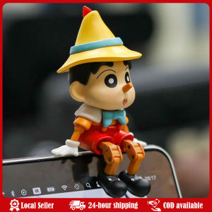 Crayon Small Novelty Pinocchio Cartoon Figure Desktop Decorations Toy Gift YearS Day ChildrenS Day Anniversary Partysupplies Puppet Crayon Shin-chan Figurine Cosplay Pinocchio Series Anime Figure Ornament Action Model Collection Birthday Gifts