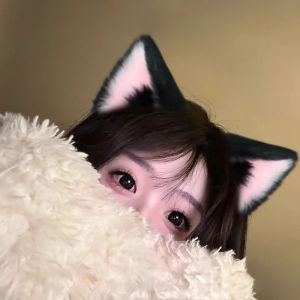 Cute Cat Ear Hairband Womens Plush Ears Halloween Cat Headwear Hair Accessories Korean Style Fresh out Fashion Jewelry