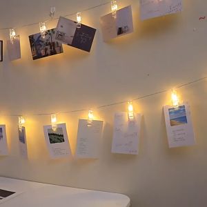 Photo Clip Light String LED Creative Photo Wall Decoration Light Christmas Light String
