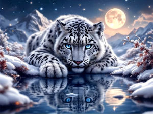 Serene Leopard Wildlife Art Jigsaw Puzzle 500/1000/1200/2000PCS Relaxing Hobby Art Collectible Gift