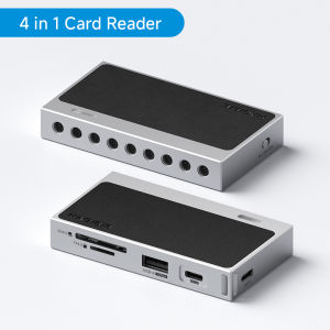 Hagibis | Hagibis M.2 NVMe SSD Enclosure USB C to M.2 SSD Case SD/Micro SD 4.0 High-Speed Memory Card Reader 10Gbps TF for Camera Laptops
