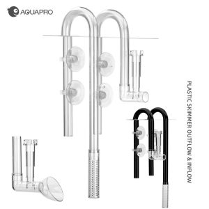 AQUAPRO Inflow Outflow Inlet Outlet Skimmer Lily Fish Tank Accessories Plant Pipe Aquarium Water Filtro Fishbowl Set Akvarium