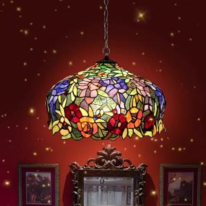 YIXUAN | European Vintage Colored Glass Creative Chandelier