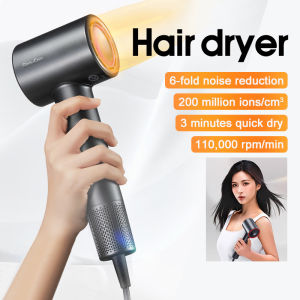 ShowSee A18 High-Speed Electric Hair Dryer 1600W Portable Hair Dryer 3 Minutes Quick Dry Negative Ion Hair Blow Three-Color Temperature Light Ring