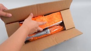 100-420CM Extended Window Cleaning Kit 2 in 1 Double Sided Glass Squeegee Cleaner Duster Mop 180° Swivel Window Cleaning Tools