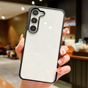 Luxury Clear Phone Case For Samsung A57 A37 S26 Ultra S25 S24 S23 FE A55 5G A17 A16 A07 A06 Transparent Shockproof Bumper Cover