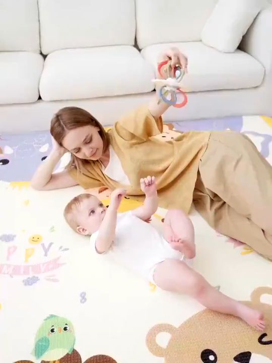 [Eesyok] Double Sided Baby Play Mat Makapal At Waterproof! Malaking Laki (90x180cm) Para Sa Filipino Babies Ligtas Na Crawling Mat
