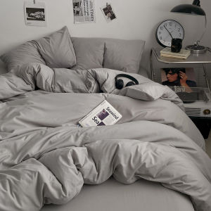 Dansunreve ปลอกผ้านวมผ้าฝ้ายฟอกสีมีซิปปกที่ช่วยปลอบโยนนู้สบายธรรมดาผ้าคลูมพูนวมเดี่ยว - ควีน - คิงส์ - ซูเปอร์คิง