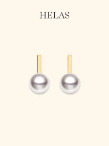Helas | Music Note Akoya Seawater Pearl Earrings 18K Gold