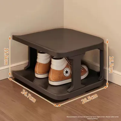 NIFENG | Slim Narrow Shoe Rack with Dust Proof Cover for Small Spaces Easy Installation Multi Layer Storage for Dorms Hallways Home Use
