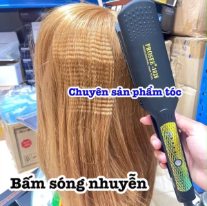 PROSEE - Máy Bấm Tóc Sóng Nhuyễn 8 Răng Prosee 1028 Cao Cấp Chất Liệu Hợp Kim An Toàn 5 Mức Nhiệt 100-230 Độ Dây Xoay 360 Độ Tiện Lợi