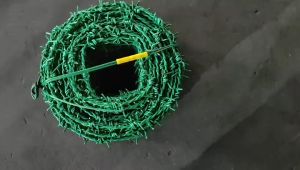 Moduspace Mall Double strand 2.2MM thickness 10/50/100 Meters Iron Barbed Wire Roll Fence Barbed Wire Anti-climb Protect Fence Galvanized Anti-rust Stee Wire