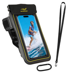 HAISSKY Wristband Mobile Phone Waterproof Pouch For iPhone 17 16 15 Pro Max 14 Plus 16E 17 Air Sponge Floating Swim Beach Bags