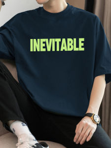 Áo Thun Nam Tay Ngắn Cotton Nguyên Chất 260g Mùa Hè 2025 Phong Cách Mỹ Cổ Tròn in Chữ Thời Trang