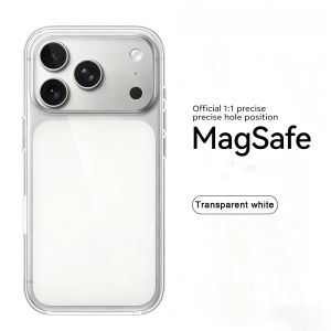 Magnetic Clear Case for iPhone 17 Pro Max Shockproof Anti-Yellow Thin Transparent Wireless Charging Phone Cover