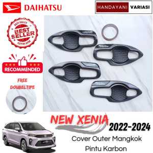 Cover Outer Mangkok Pintu Karbon Daihatsu Xenia 2022 2024 Carbon Glosy