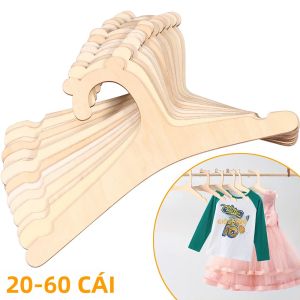 20-60 Chiếc Móc Treo Quần Áo Bằng Gỗ Cho Trẻ Tập Đi Thiết Kế Hình Gấu Mềm Mại Giá Treo Quần Áo Cho Bé Đa Năng Sắp Xếp Tủ Quần Áo Cho Trẻ Sơ Sinh