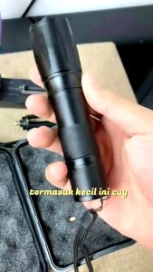 WEWANT Senter Flashlight LED Cree Zoom Paket + Charger HARGA MURAH Tahan Air Indoor/Outdoor