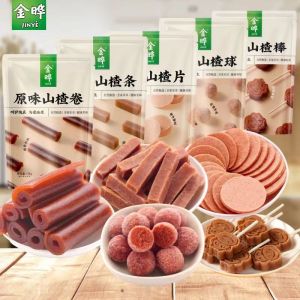Original Flavor Hawthorn Snack Bars Hawthorn Rolls Childrens Hawthorn Candy Hawthorn Chips Bagged Snacks from Shandong 138g