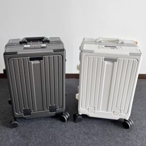 Large Capacity Business Travel Suitcase 20 Inch All Direction Wheels with Cup Holder Pull Rod Luggage Bag Fashionable PC Material