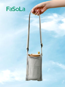 Túi Đựng Bình Nước FaSoLa Đeo Chéo Ngoài Trời Túi Đựng Cốc Lưới Túi Đựng Cốc Di Động Túi Đựng Đồ Dùng Ăn Uống Ngoài Trời