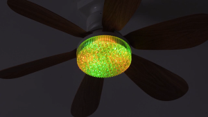 RGB Ceiling Fan With Light Exhaust Fan Ceiling Fan Light Remote Control