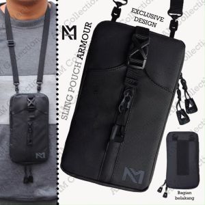 Sling Pouch HP Bimo Waterproof / Sling Bag Armor Anti Air Multifungsi / Kado Hampers