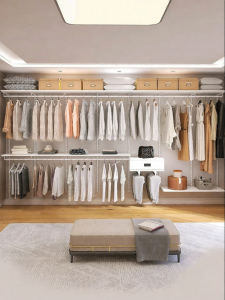 Custom Walk-in Closet Steel Frame Wardrobe 5m