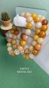 KAKTUS Kristal Asli Jinsi Jade Crystal Bracelet For Fortune & Calm mind