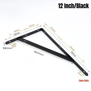 2/4/8Pcs Heavy Duty Floating Metal Shelf Brackets6-12" L Shaped RacksWall Mount Shelves Support Angle BracketsTripod Bracket