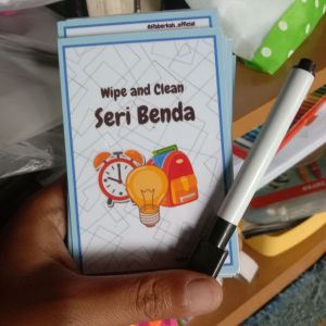 Flashcards abjad bisa ditulis dan dihapus