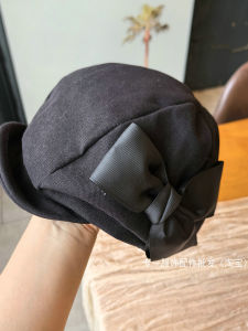 Thời Trang Sành Điệu Mũ Beret Phong Cách Nhật Bản Nữ Có Nút Thắt Hình Bướm Mềm Vành Phù Hợp Với Mùa Xuân Mùa Thu Mũ Tạo Hiệu Ứng Khuôn Mặt Nhỏ