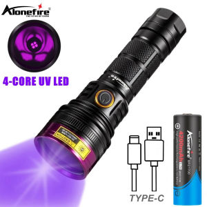 SV18 12W UV Flashlight LED 365nm Ultraviolet Invisible Torch Black light UV Lamp Pet Stains Marker Check