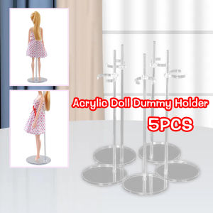 5pcs Acrylic Doll Stand Holder Doll Waist Fixed Stand