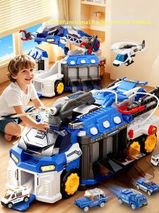 QIMINGXING | Transforming Rescue Fire Truck Water Spray Toy