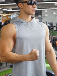 Áo Hoodie Không T Tay Thoáng Khí Nhanh Khô Dành Cho Mùa Hè