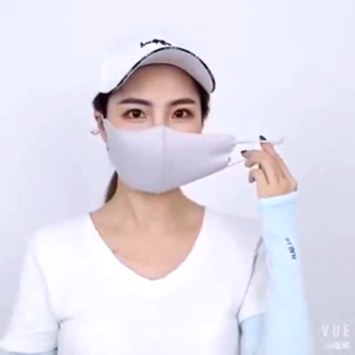 1/5 Pcs Adjustable Reusable Ice Silk Cotton Face Stereoscopic Mask Anti Dust Mask