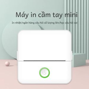 Mini HD nhãn xách tay máy in nhiệt độ bền máy in Bluetooth cho sinh viên lỗi tiêu đề Lưu ý sai Túi inkless in ấn