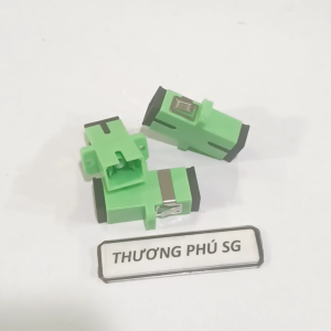 Đầu nối quang mạng Coupler SC - SC / chuẩn APC Xanh lá (Fast Connector SC - SC)