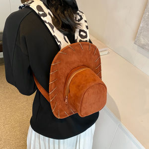 กระเป๋าเป้สะพายหลังผู้หญิงแบบเบาๆ ดีไซน์การ์ตูนฮูดี้ กระเป๋าเป้สะพายหลังแบบมีหมวก กระเป๋าสะพายไหล่แบบลำลองสำหรับวัยรุ่น