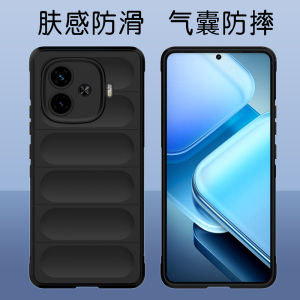 IQOOZ9 Liquid Silicone Phone Case Full Cover Anti-Fall Frosted Soft Shell for Men And Women Protective Cover with Airbag Simple Anti-Slip Fingerprint Resistant