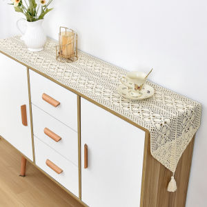 American Style Country Hollow out Table Flag Cotton Yarn Knitted Hook Needle Dining Room Sideboard TV Cabinet Living Room