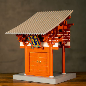 ชุดโมเดลปีนกลางคืนวัดโบสถ์พระพุทธเจ้าไม้ไผ่ สวนโมเดลวัดโบสถ์พระพุทธเจ้าช่องติดตั้งชิ้นส่วน วัสดุไม้แท้ ชุดเรียนรู้สำหรับเด็ก