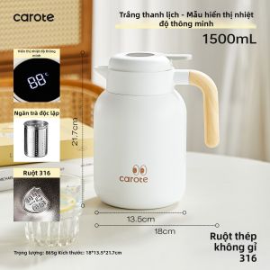 CAROTE | Bình Giữ Nhiệt Dung Lượng Lớn