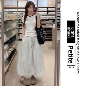 XIANYIJIAO | Pumpkin 2026 New Summer High Waist Slim A-Line Skirt
