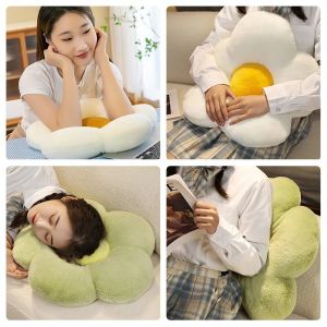 Cute Sun Flower Sofa Pillow Ins Style Bedside Cushion Backrest Bay Living Room Decor