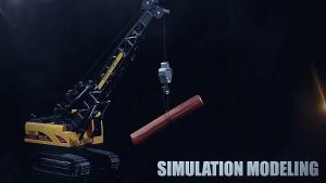 Jackjacktoys Mainan Kendaraan Konstruksi Anak Alloy Engineering Remote Control Crane Diecast Metal