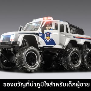 Police Alloy Off-Road Car Model Large Scale